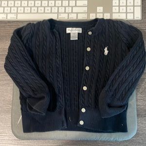 Ralph Lauren baby girl cardigan (navy blue) 12 months
